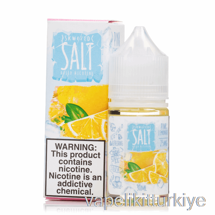 Vape Türkiye Buz Pembe Limonata - Skwezed Tuzlar - 30ml 50mg